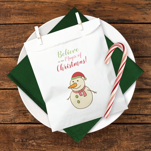 Magic of Christmas Snowman Favour Bags (Creator Uploaded)