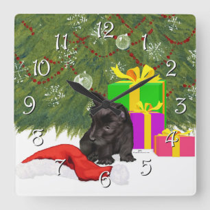 Magic of Christmas Square Wall Clock