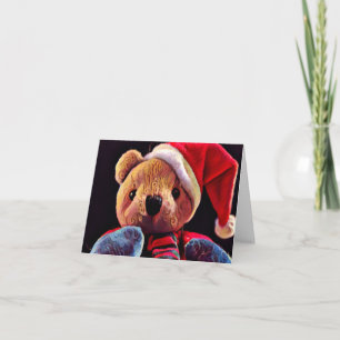 Magic of Christmas Teddy Bear Greeting Card