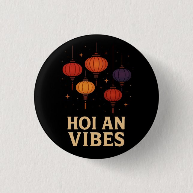 Magic of Hoi An – Lantern Art  3 Cm Round Badge (Front)