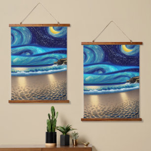 Magic of the Blue Ocean Hanging Tapestry