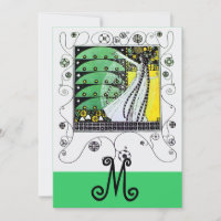 MAGIC OF THE SPRING ,bright yellow black green