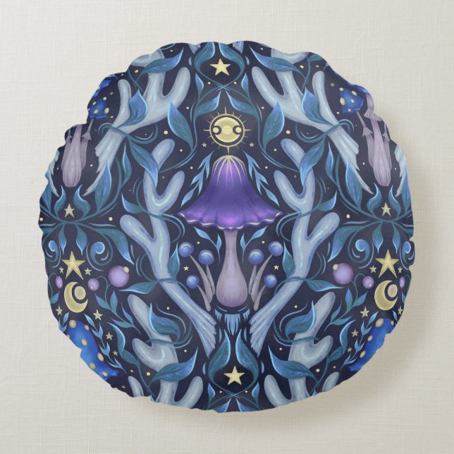 Magic ornament round cushion (Front)