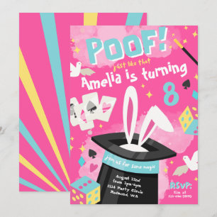 Magic Party Invitation Magician Invitation