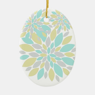 Magic Pastel Colour Flower Petals Ceramic Tree Decoration