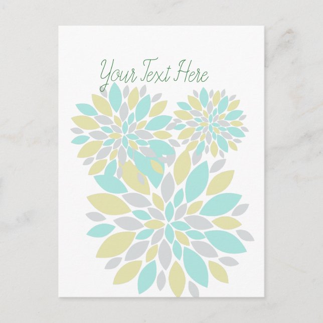 Magic Pastel Colour Flower Petals Postcard (Front)