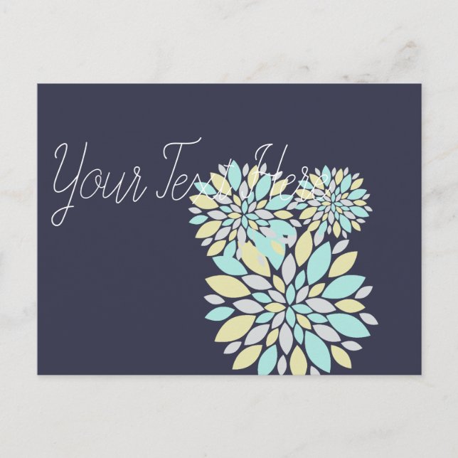 Magic Pastel Colour Flower Petals Postcard (Front)