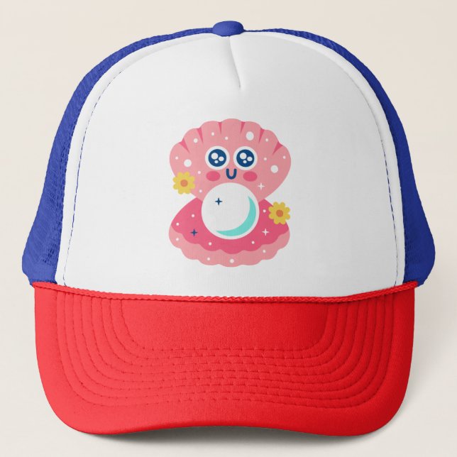 Magic pearl trucker hat (Front)