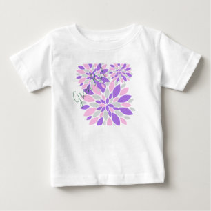 Magic Petals Purple Flowers Baby T-Shirt