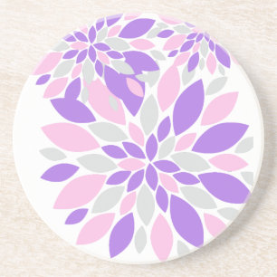Magic Petals Purple Flowers Coaster
