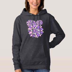 Magic Petals Purple Flowers Hoodie