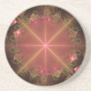 Magic Pink Clock Coaster
