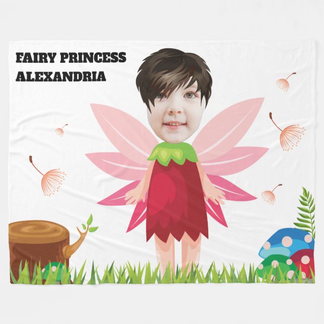 Magic Pixie Enchanted Fairy New Fun Kids Fab Fleece Blanket (Front (Horizontal))