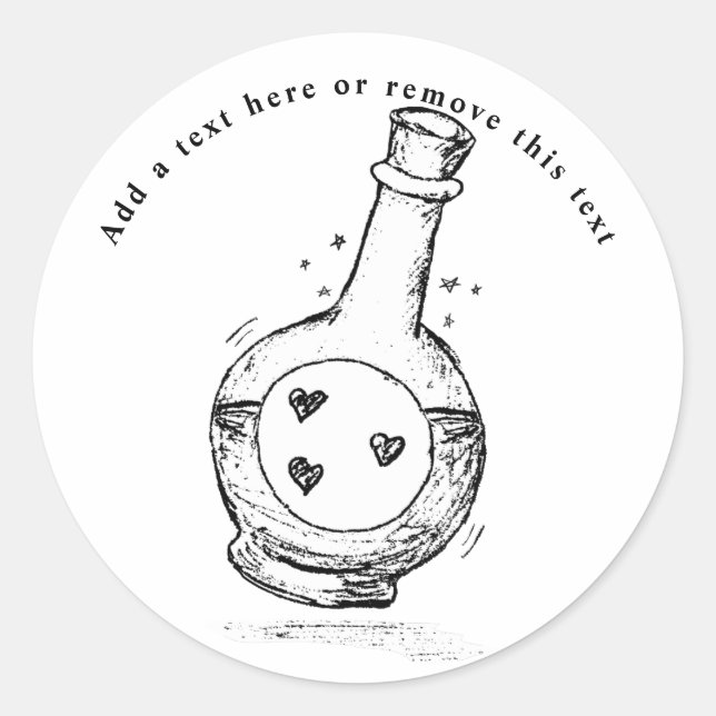 Magic Potion Classic Round Sticker (Front)