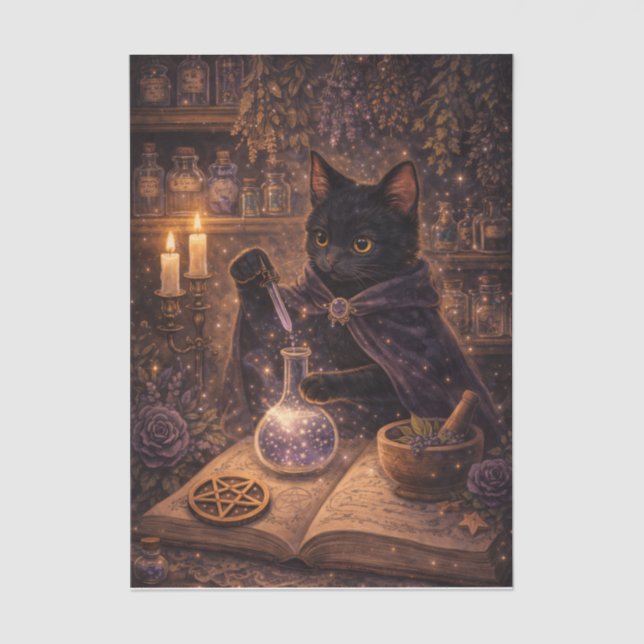 Magic Potion Kitty  Tissue Paper (Front)