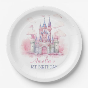 Magic Princess Castle Birthday Paper Plate