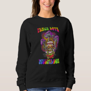 Magic Psilocybin Mushrooms Tie Dye  Hippie Love Mu Sweatshirt
