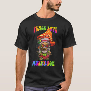 Magic Psilocybin Mushrooms Tie Dye Hippie Love Mu T-Shirt