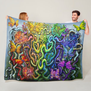 Magic Rainbow Fleece Blanket