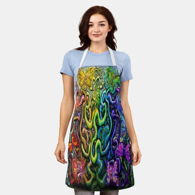 Magic Rainbow Party Apron (Worn)