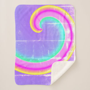 Magic Rainbow Wave Pink Purple Blanket