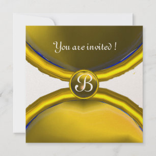 MAGIC RINGS ,MONOGRAM  gem yellow gold Invitation