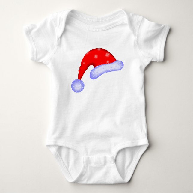 Magic Santa Hat Baby Bodysuit (Front)