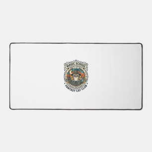 Magic School Fantasy Cat Cute Kitty Design - Magic Desk Mat