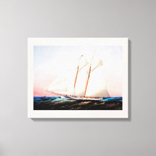 Magic, schooner yacht canvas print