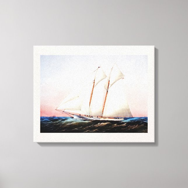 Magic, schooner yacht canvas print (Front)