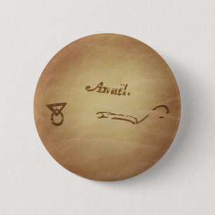 Magic Seal Angel Anael Protection Magic Charms 6 Cm Round Badge