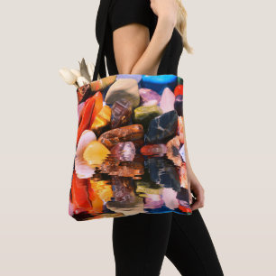 Magic Semi Precious Stones Gemstones Tote Bag