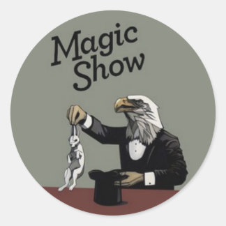 Magic Show Classic Round Sticker