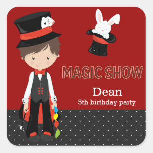 Magic Show Square Sticker