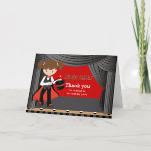 Magic Show Thank you Card