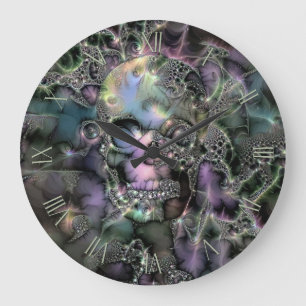 Magic skull large clock