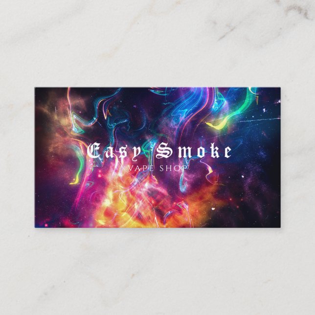Magic Smoke Vape Shop Business Card (Front)