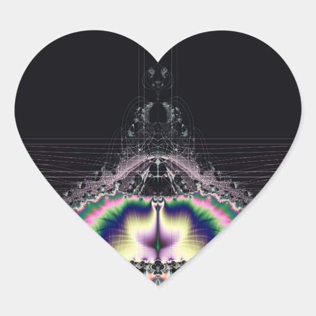 Magic Space Heart Sticker (Front)