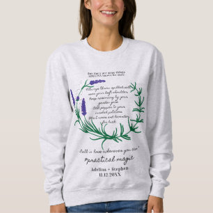 Magic Spell Salt Rosemary Lavender Love Halloween Sweatshirt