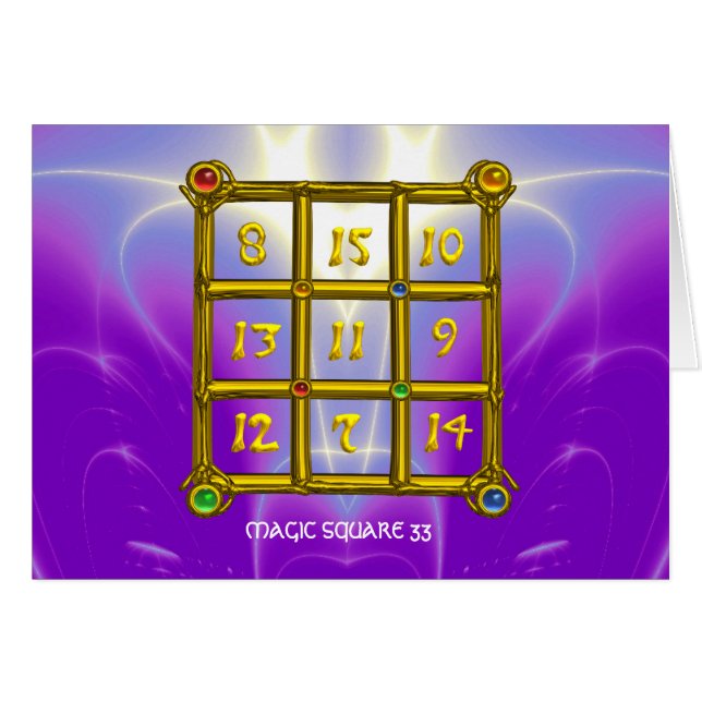 MAGIC SQUARE 33 (Front Horizontal)