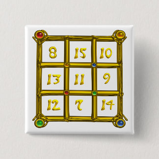 MAGIC SQUARE 33 15 CM SQUARE BADGE