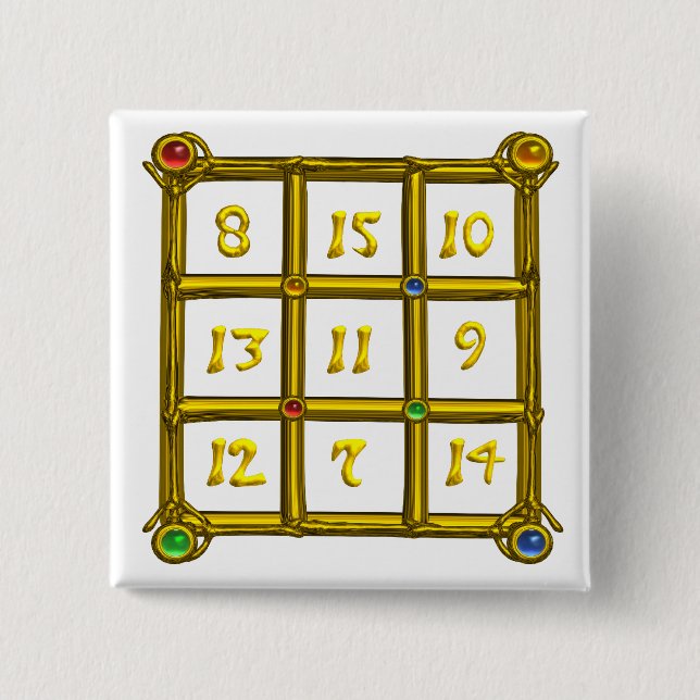 MAGIC SQUARE 33 15 CM SQUARE BADGE (Front)