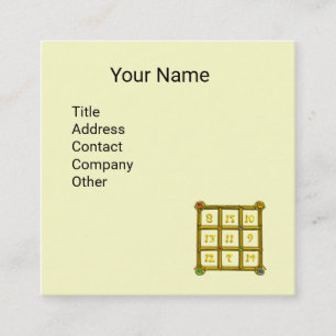 MAGIC SQUARE 33 , Black Ivory Business Card