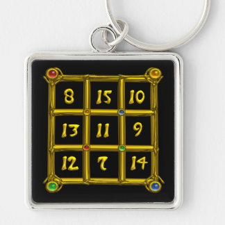 MAGIC SQUARE 33 , Black Key Ring