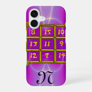 MAGIC SQUARE 33 MONOGRAM Pink Fuchsia, Purple iPhone 16 Case