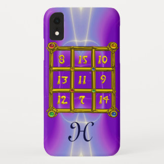 MAGIC SQUARE 33 MONOGRAM Pink Lilac, Purple iPhone XR Case