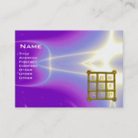MAGIC SQUARE 33 Ultra Violet Purple Fractal Waves