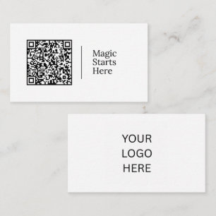 Magic Starts Here   Customisable QR code & Logo Business Card