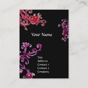 MAGIC SWIRL MONOGRAM emerald Business Card