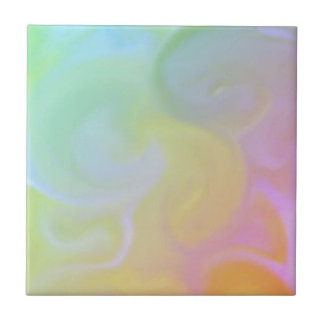 Magic Swirls  Multi coloured Tile